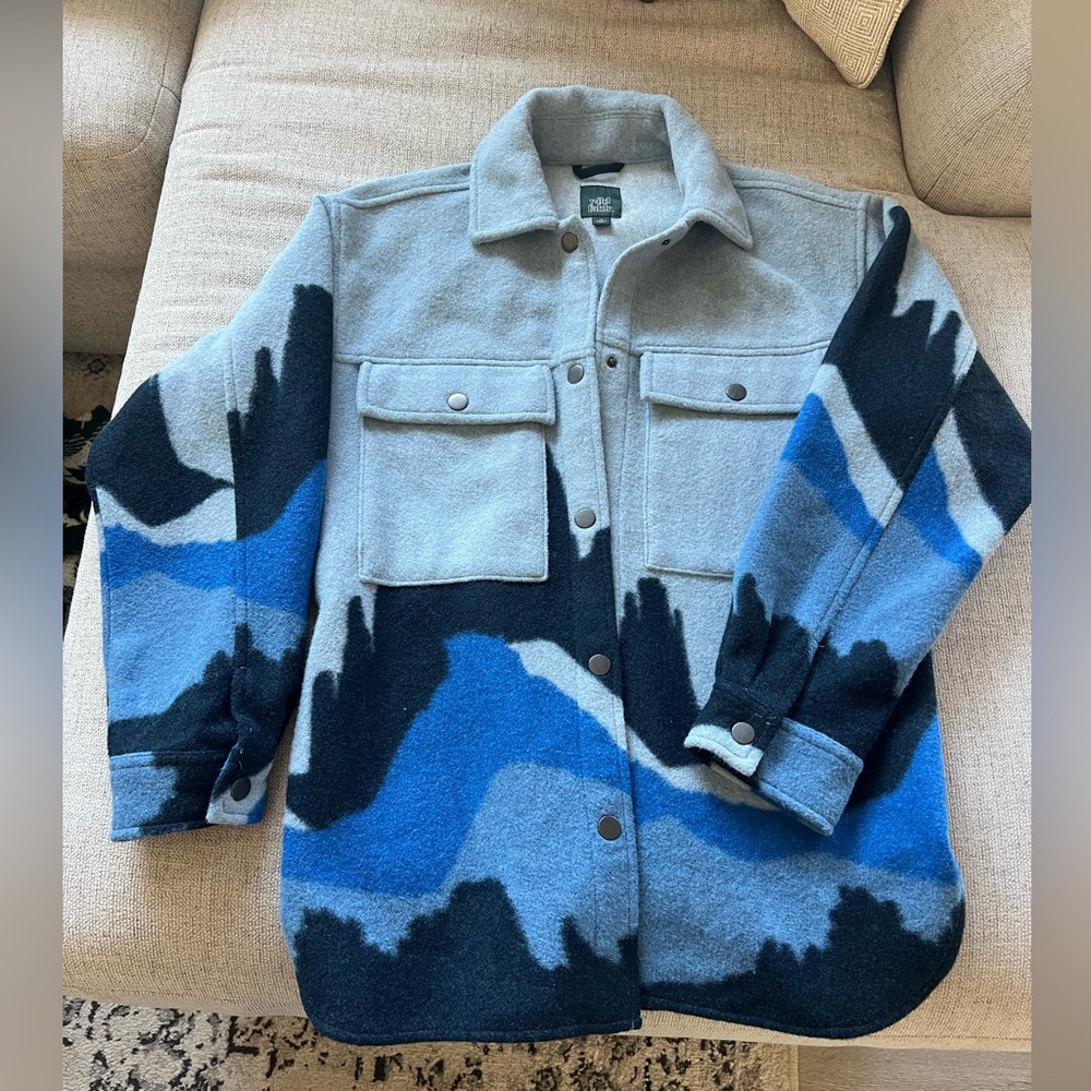 Women’s oversized flannel jacket
